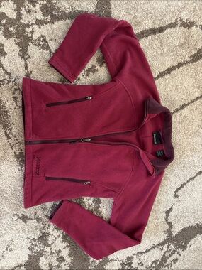 Marmot - Maroon Red Polartec Full-Zip Fleece Jacket!!